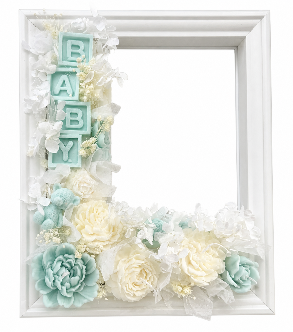 Personalised Floral Photo Frame