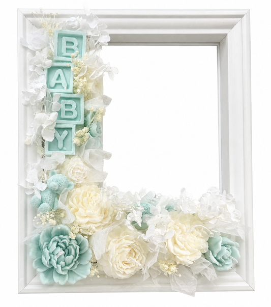 Personalised Floral Photo Frame